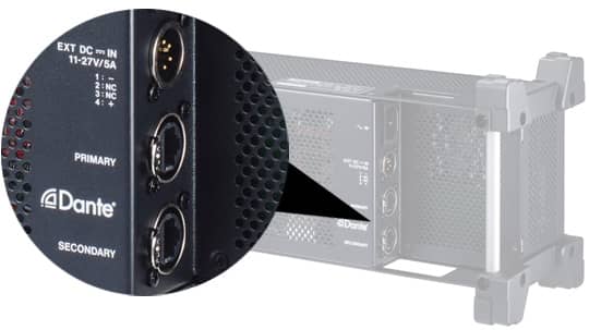 Dante Primary and Secondary connectors – Tascam SB-16D